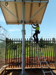 Solar panel installation